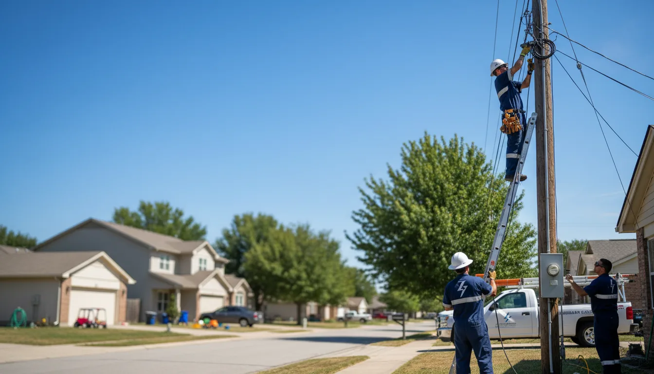 Residential electrician providing installation services in Hermon, NY